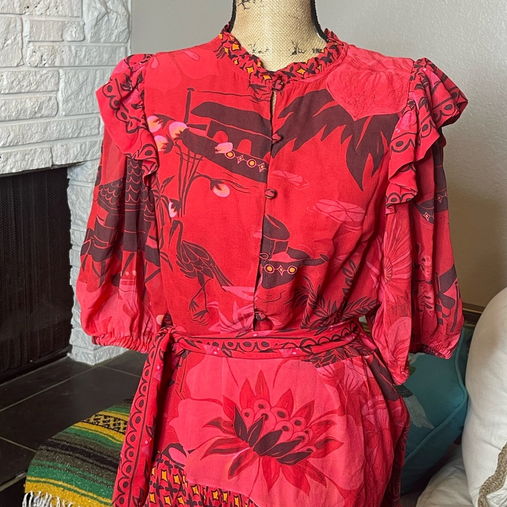 Farm Rio Ruffled Dress - Picture 7 of 12